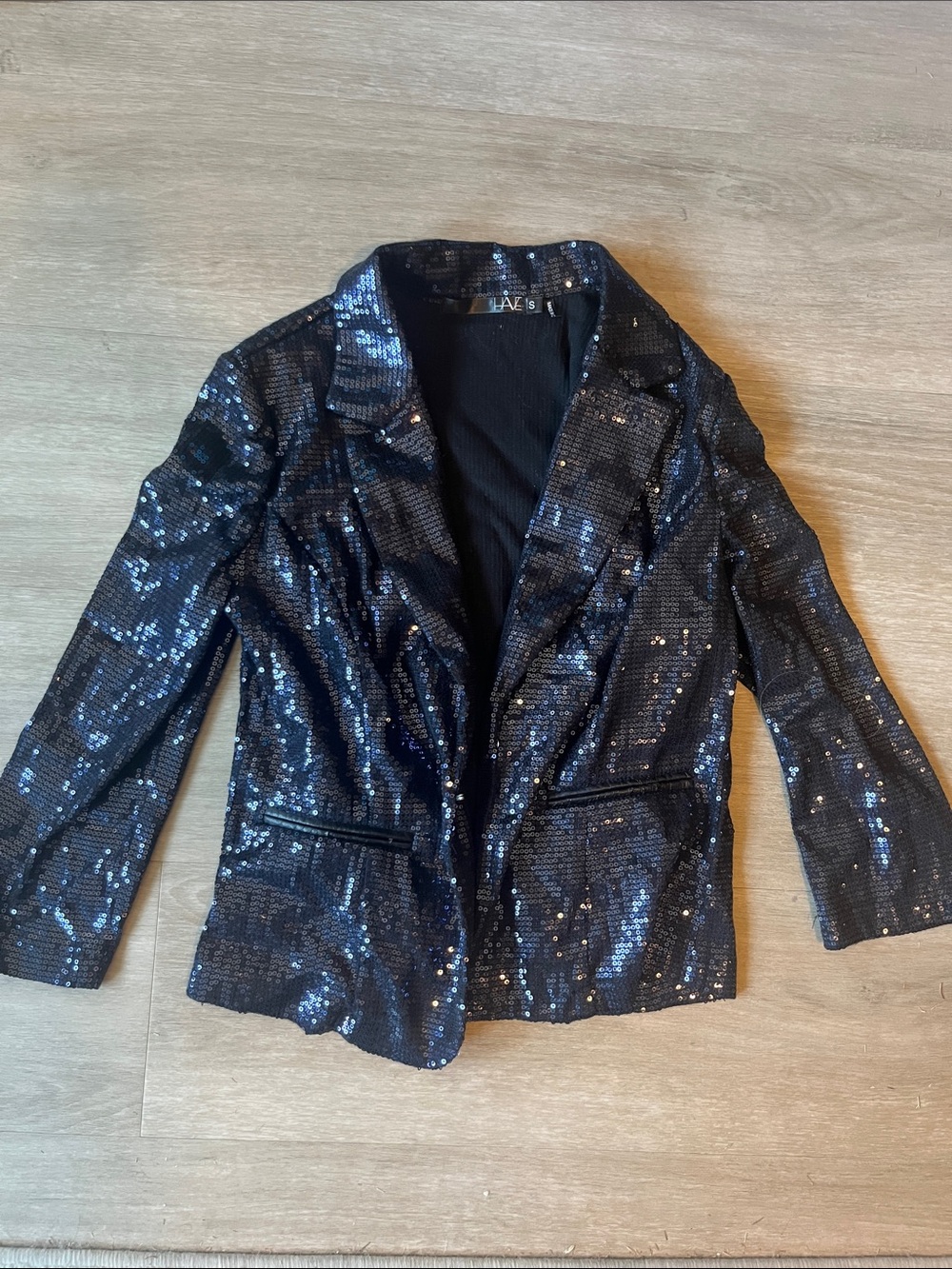 HAVE Blue Sequin Blazer Jacket